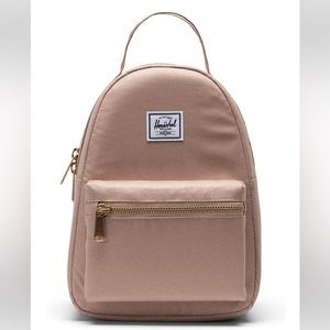 NWT Herschel Nova Mini Backpack - Gilded Beige Sparkle